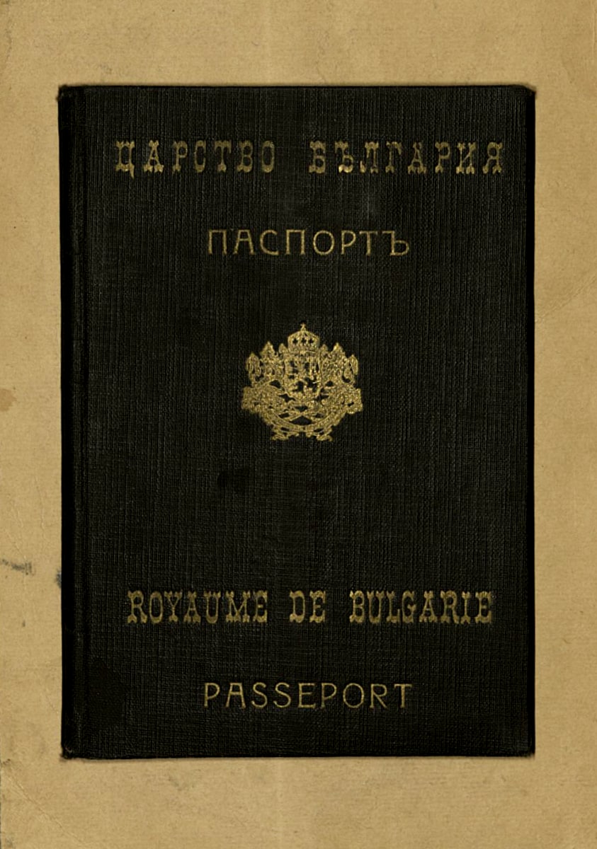 Служебен паспорт на Димитър Б. Митов. 2 септември 1937 г.
